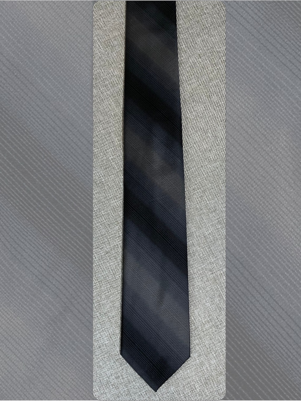 Aeropostale Charcoal Gray Striped Necktie Classic Business Tie